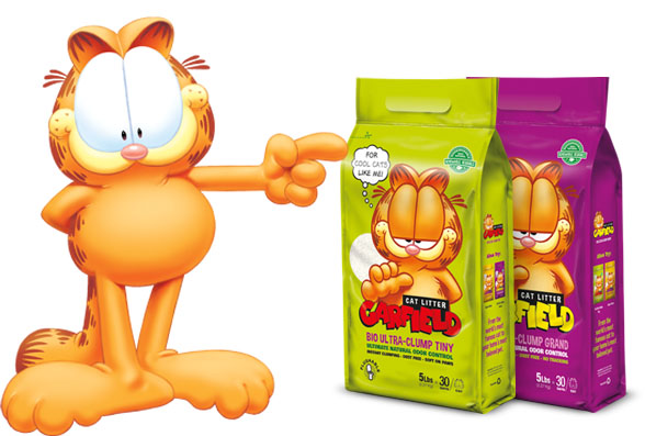 garfield pesek za macke 