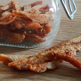 piščančji trakci recept za pasje priboljške